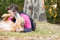 Rescue Dog Winston sneaky licks